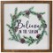 Northlight Wooden Framed "Believe In The Season" Christmas Wall Sign - 11.75"
